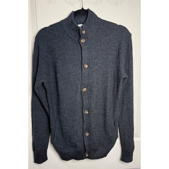 Peter Millar Other - Peter Millar Merino Wool Button Front Cardigan Sweater Gray Large